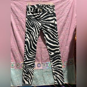 H&M Zebra pants size US 4 NWOT